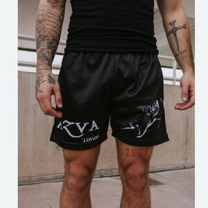 AZVA Brown Cupid Mesh Shorts Size Medium Cherub Street Wear